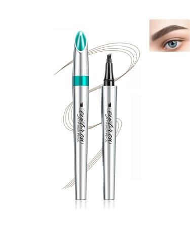 Blapee Eyebrow Pencil Blapee Waterproof Makeup Eyebrow Pen Blapee Eyebrow Microblading Pen Micro 4 Point Brow Pen (02#)