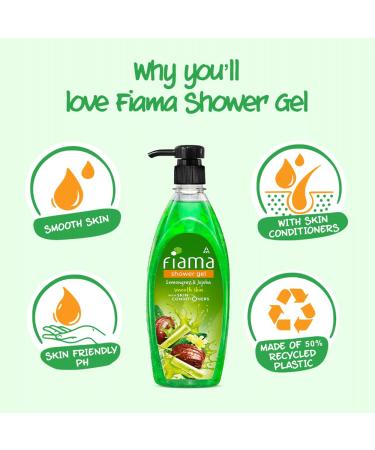 Fiama Shower Gel Lemongrass & Jojoba 550ml - Refreshing & Moisturizing Body Wash for All Skin Types | Buy Online Internationally - Buy Online on GoSupps.com