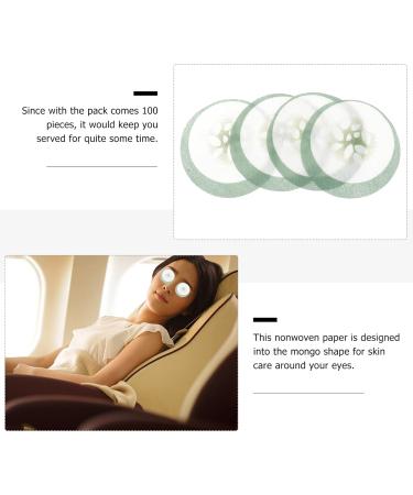 OSALADI 100pcs Disposable Cucumber Eye Masks - Nonwoven Beautifying Eye Skin Care - Perfect for International Shipping - Buy Online on GoSupps.com