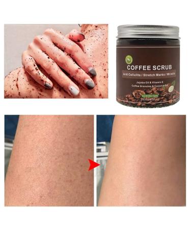 250ml Body Peeling & Scrub - Salt & Coffee Exfoliator for Deep Cleaning Anti-Acne Brightening & Dead Skin Removal - Suitable for All Skin Types - Buy Online on GoSupps.com