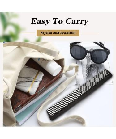 Professional Carbon Fibre Hair Cutting Comb - Fine & Standard Tooth, Heat Resistant, Anti Static - Hairdressing Styling Tool - Buy Online on GoSupps.com