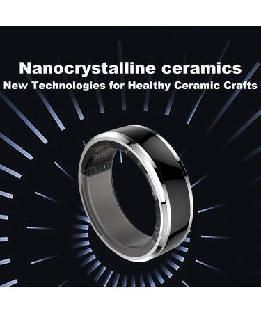 Smart Ring Health Fitness Tracker for Women & Men Continuously Records Sleep Quality Heart Rate Blood Oxygen and Pedometer with Simple Sensational Games 10 Black - Buy Online on GoSupps.com