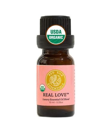 Organic Love Essential Oil Multi-Purpose Floral Blend for Skin Care, Attraction, Arousal - 100% Pure USDA Certified, 10 ml undiluted