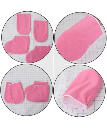 Healeved 2 Sets Leather Horn Boots Heat Wax Hand Cover Wax Care Insulated Mittens Paraffin Wax Mittens Wax Care Mittens Nursing Skin Care Tools Foot Work Combination Set Polyester Lining - Buy Online on GoSupps.com