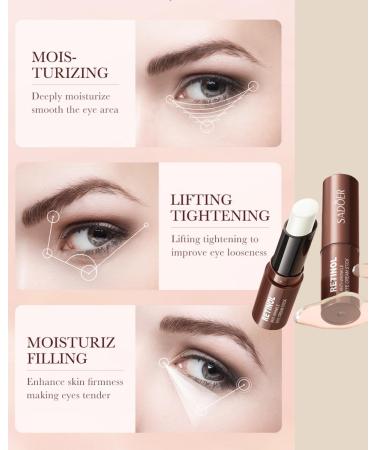 Retinol Eye Stick - Anti-Aging Under Eye Cream for Fine Lines & Dark Circles | International Shipping Available - Buy Online on GoSupps.com