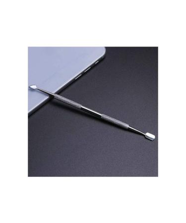 1pcs Double-end Nail Art Cuticle Remover Stainless Steel Manicure Pedicure Pusher Fork Scissor Trimmer 2-ways Nails Tool 27