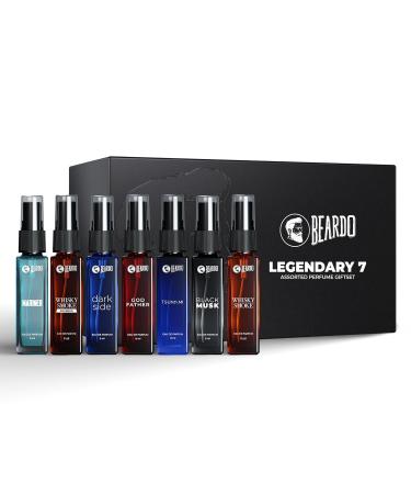 Legendary 7 Assorted Perfume Gift Set for Men 7X8ml with Long Lasting Fragrances | Travel Pack with Mariner Whisky Smoke Dark Side God Father Tsunami & Black Musk | Friendship Day Gift
