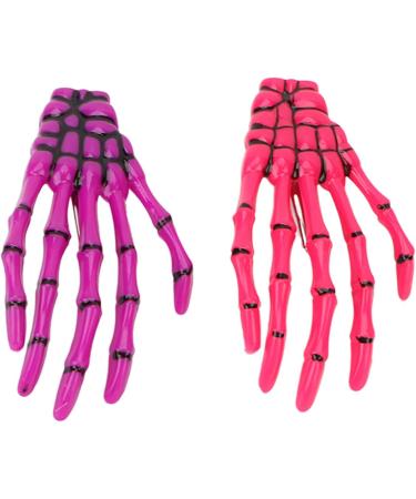 6 Pieces Gothic Skeleton Hands and Bone Hair Clips Fashion Punk Rock Devil Claw Hair Clips Women Girls Hair Accessories - Buy Online on GoSupps.com