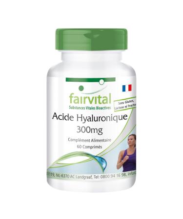 Fairvital | Hyaluronic acid - for 2 months - VEGAN - Highly dosed - 60 tablets