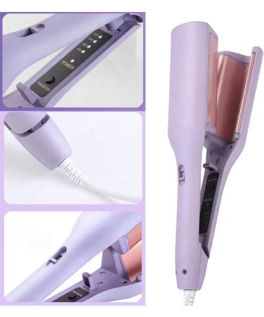 Hair Curler Wand - Hair Styler Iron for Egg Roll Hair Waving - Fast Heating Adjustable Temperature Hair Wand Waver for Girs Birthday Gift Hersil US Purple - Buy Online on GoSupps.com
