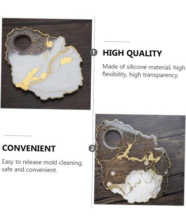 NUOBESTY Pallet Mold Epoxy Resin Silicone Molds Diy Ashtray Mold Diy Tool Practical Mould Paint Board Pigment White 19.7X13.2CM - Buy Online on GoSupps.com