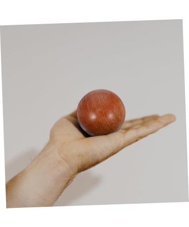 Frcolor 2-Pack Health Massage Balls - Wooden Handballs for Foot Massage - Perfect Fitness Gift | Red Rosewood & Sandalwood (5x5x5cm) - Buy Online on GoSupps.com
