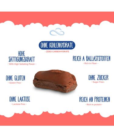 Nuvola Zero - Sugar-Free Gluten-Free Cocoa Plumcake Snack | Low Carb High-Fiber Treat | Made in Italy | 3 Pieces - Buy Online on GoSupps.com