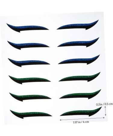 PLAFOPE 36 Pairs Glitter Eyeliner Double Eyelid Tape Eyeliner Stickers Reusable Adhesive Eyeliner Eye Make up Double Sided Eyelid Tape Adhesive Temporary Eyeliner Women Eyeliner Sticker - Buy Online on GoSupps.com