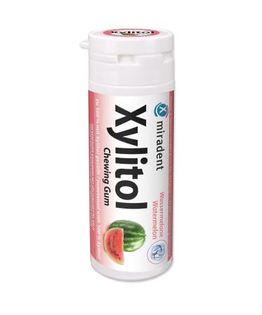 Miradent xylitol dental care chill watermelon can 30 pieces (1 x 30 g) |Sugar -free |Vegan |Caries prevention |Plaque -resistant |Without aspartame sorbitol lactose titanium dioxide