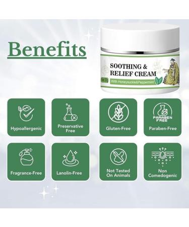  WJnflQN Soothing Cream Refreshing Moisturizing Cream 30g Gentle Soothing Lotion for Skin Relief Barrier Repair and Nighttime Hydration - Buy Online on GoSupps.com