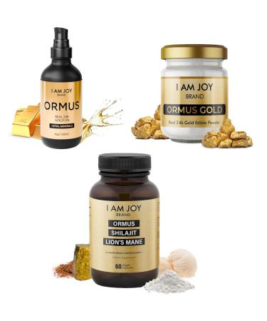 Ormus Oil + Ormus Powder + Ormus/Shilajit/Lions Mane Capsules