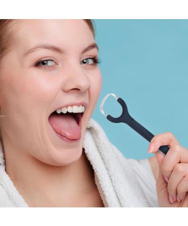 FRCOLOR 2pcs Stainless Steel Y-Shaped Oral Scraper - Effective Bad Breath Cure & Oral Care Tool - Buy Online on GoSupps.com