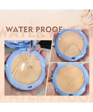 Gagk Pressed Powder Oil Control Face Pressed Powder Gagk Matte Perfection Pressed Powder Dry and Wet Set Makeup and Natural Concealer Long Lasting Waterproof Powder Delicate Silky (3pcs) - Buy Online on GoSupps.com
