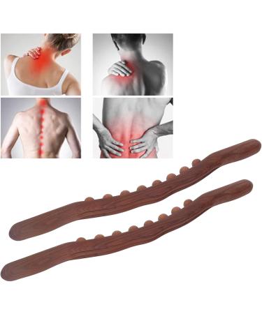 Atyhao 8 Massage Points Scraping Stick | Sturdy Wooden Gua Sha Set | Multifunctional Large Contact Scraping Sticks - Ideal for Muscle Relief & Wellness - Buy Online on GoSupps.com