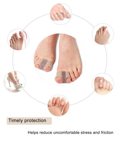 Golbylicc Bunion Toe Separators for Overlapping Toes Gel Toe Spacers Bunion Corrector (4PC) - Buy Online on GoSupps.com
