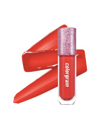 COLORGRAM Thunderbolt Tint Lacquer - 06 Pretty Tok | | with Argan Oil  High Pigment  Vivid Color  Long Lasting Moisturizing Lip Stain  Hydrating  Easily Buildable and Blendable  True K Beauty Makeup  (0.2 fl.oz)