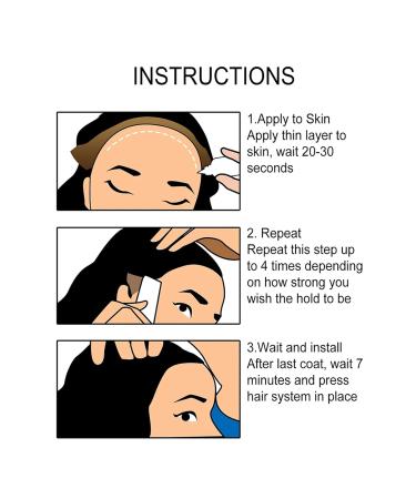 Waterproof Hair Glue Wig Adhesive - Strong Hold for Lace Front Wigs - 38ml - Buy Online on GoSupps.com
