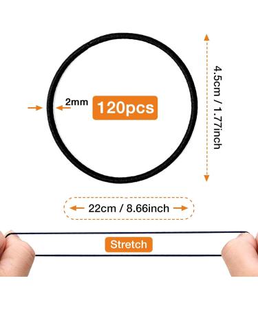 120 PCS Morandi Color Hair Bobbles | Gentle Elastic Hair Bands for Girls and Women - Buy Online on GoSupps.com