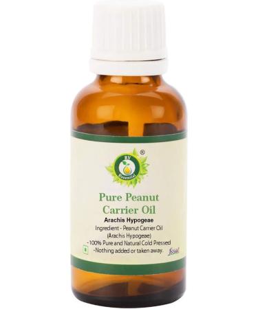 R V Essential Pure Peanut Carrier Oil 30ml (1.01oz)- Arachis Hypogeae (100% Pure and Natural Cold Pressed) 1.01 Fl Oz (Pack of 1) - Buy Online on GoSupps.com