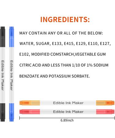 E-Kongton Edible Colouring Pens 9-Colour Set for Food Decorating - Double-Headed Markers for Macarons, Cakes, and More - Buy Online on GoSupps.com