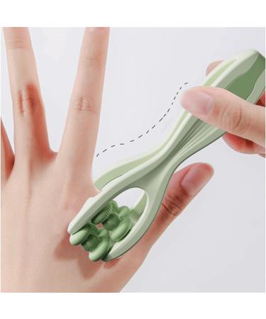 Double Roller Finger Massage Device - Wrist Massage Tool with 2 Options for Blood Circulation & Hand Pain Relief | Non-Slip Handle Trigger Point Therapy - Buy Online on GoSupps.com