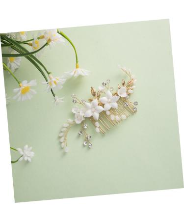 Mikinona Bridal Headwear Bridal Hair Accessory Hair Comb Clip Bridal Hair Clips Womens Headpiece Bride Hairpin Hair Accessories for Bride Wedding Bride Headpiece Hair Side Comb for Women - Buy Online on GoSupps.com