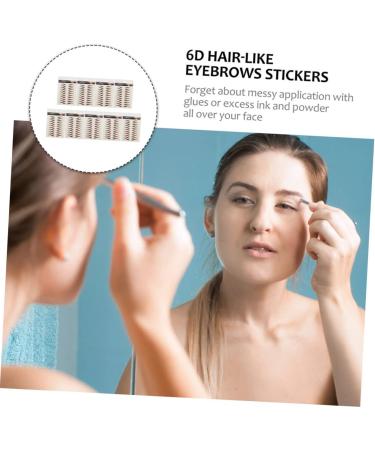 FOMIYES 36 Sheets Waterproof Eyebrow Stickers Water Proof Stickers Eyebrow Transfer Decals Template 4d Hair - Buy Online on GoSupps.com