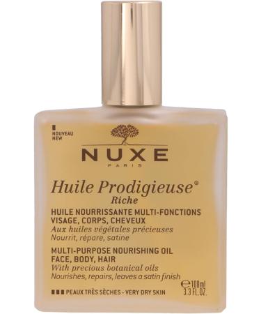 Nuxe Huile Prodigieuse Riche Multi-Purpose Oil 100ml + Cr me Fra che de Beaut Rich Moisturising Cream 48H 15ml Offered - Buy Online on GoSupps.com