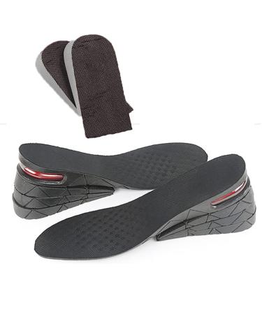 Shoe Lifts for Men Height Increase Insole Air Cushion Taller Shoes Insoles 4-Layer Taller Insoles 1.2 to 3.5 Variable Height Includes a Pair of Cushion Inserts(2packs)