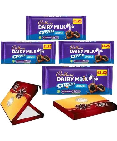 Dairy milk Oreo Sandwich Chocolate Bar 4 x 96g With Gift Box - Buy Online on GoSupps.com