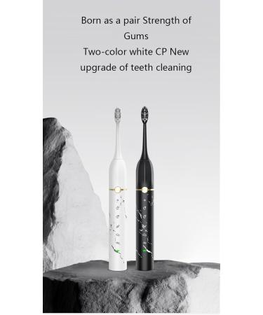 Adult Electric Toothbrush - 5 Heads 40 000 VPM Deep Clean 5 Modes Rechargeable & Long Lasting - Black - Buy Online on GoSupps.com