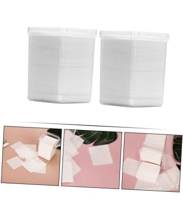Ipetboom 2 Boxes Cleaning Pads Nail Molding Gel Nail Polish Remover Wipes Lash Remover Eyelashes Remover for Extensions Cleaning Cotton Pads Glue Manicure Fragments Non-Woven Fabric White - Buy Online on GoSupps.com