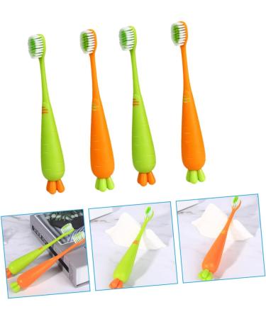 FOMIYES 16 STK Carrot Toothbrush Set - Travel-Friendly Children's Toothbrushes for Daily Use | Bulk Tooth Cleaning Tools - Buy Online on GoSupps.com