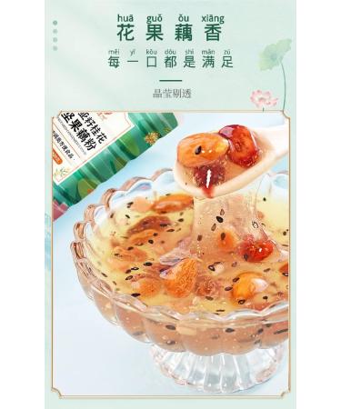 Chia Seed Sweet Scented Osmanthus Nut and Lotus Root Powder Soup Instant Brewed Meal Replacement Porridge Brewed Nut Lotus Root Starch Soup Nutritious and Healthy Breakfast (3 can) - Buy Online on GoSupps.com