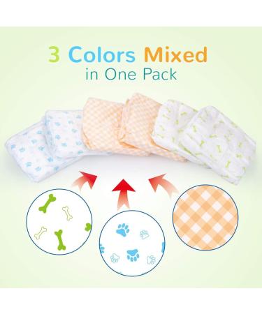 PET Soft Disposable Dog Diapers for Bitches - 36 Pieces | High-Suction Incontinence & Heat Diapers for Cats & Dogs (Size M) - Buy Online on GoSupps.com