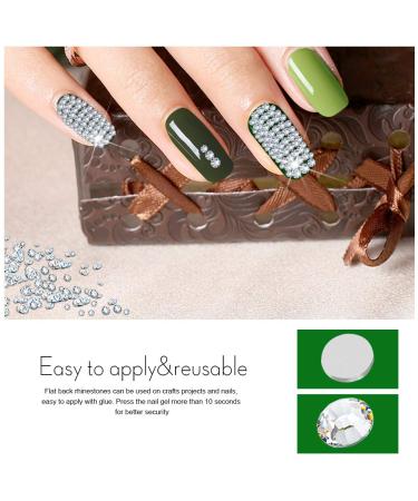 Nail Rhinestones 1728pcs Clear Diamond Beads for Nails Art - YGDZ Nail Gems Crystal Stones - 288pcs of Each Size SS3 4 5 6 8 10 - Perfect for Nail Art Crafts - Buy Online on GoSupps.com