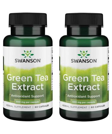 Swanson Green Tea Extract 500 mg 60 Capsules - Buy Online on GoSupps.com