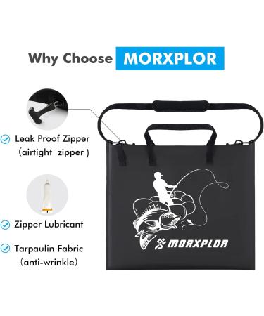 MORXPLOR Fish Bag Tournament - 26x23 inches - Airtight & Leakproof Zipper - Heavy Duty Fish Transport Bag - BLK - Buy Online on GoSupps.com