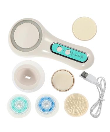 Beatifufu 1 Set Facial Cleansing Brush Rotating Cleaning Brush Keychain Comb Clean Face Wash Electric Cleaner Brush Home Facial Cleaner Pore Cleaner Facial Abs Skin