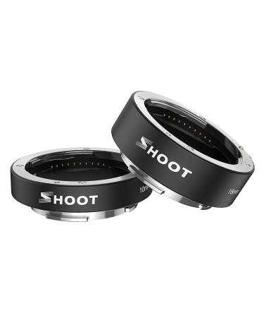 D&F 10mm/16mm Metal Mount Auto Focus Macro Extension Tube Ring for Sony A7 A7R NEX3 NEX5 A5000 A5100 A9 A7III