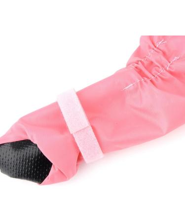 Zunea Waterproof Dog Raincoat with Legs for Small Dogs Puppy Hooded Rain Poncho Jumpsuit with Rain Boots Four-legged Slicker Rainwear with Hood Pet Rain Coat Rain Jacket Rain Gear Pink S S pink - Buy Online on GoSupps.com