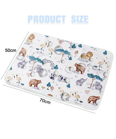 Portable Baby Changing Pad | Breathable Washable & Reusable | Ideal for Infants & Toddlers | 50x70 cm - Perfect for On-the-Go Use - Buy Online on GoSupps.com