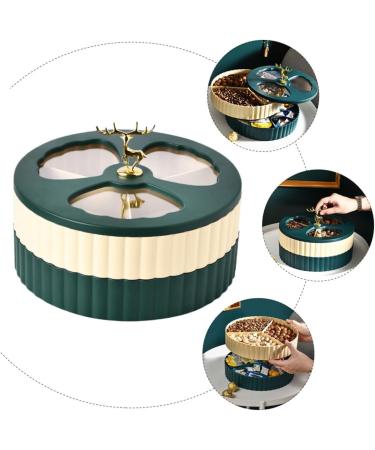 Alipis Box Dried Fruit Storage Box Snack Containers Cookie Plate Snack Tray to Rotate Tableware Nut - Buy Online on GoSupps.com