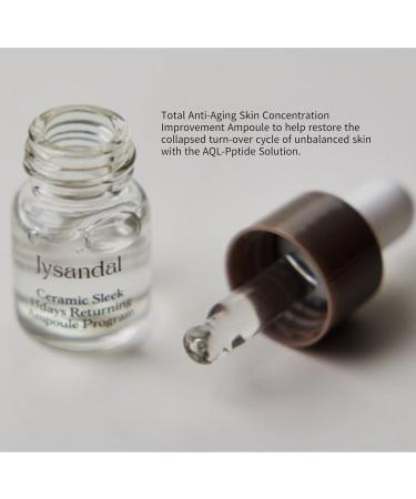 Jysandal Ceramics Sleek Returning Ampoule Program 5 ml X 11EA / Total Anti-Aging Care/AQL-Peptide Solution changes solid from the inside in just 15 days. - Buy Online on GoSupps.com